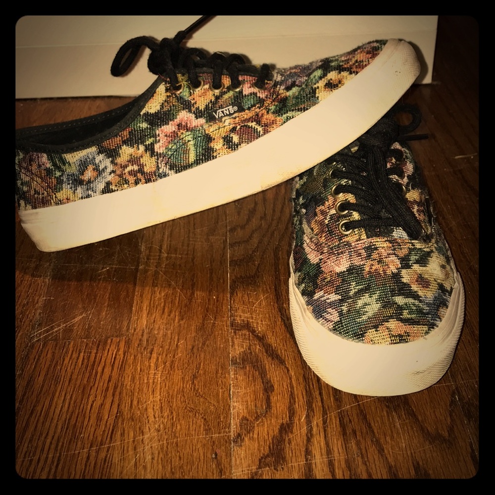 Floral print vans